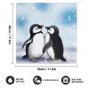 GHBNK I Love Penguins Hand Towels for Kitchen Bathroom Highly Absorbent Terry Towel Hanging Dish Towels Soft Cotton Fast Drying Towels view 2