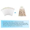 MECCANIXITY 100pcs Organza Bags 4x6 Inch Drawstring Favor Pouches Sheer Mesh Bag for Gift Jewelry Wedding Party Christmas Candy Cream White view 3
