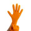 SHIELD GLOVES 1000 Pack Orange Nitrile Disposable Wolverine Gloves, 8 Mil, Powder & Latex Free Raised Diamond Texture 2XL Size Gloves view 1