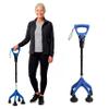 KMINA Quad Cane for Women and Men (Sturdy 3.3 lbs), 4 Prong Cane for Stability and Balance, Ergonomic Handle, Supports 350 lbs, Patented Design, Made in Europe view 1