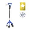 KMINA Quad Cane for Women and Men (Sturdy 3.3 lbs), 4 Prong Cane for Stability and Balance, Ergonomic Handle, Supports 350 lbs, Patented Design, Made in Europe view 2