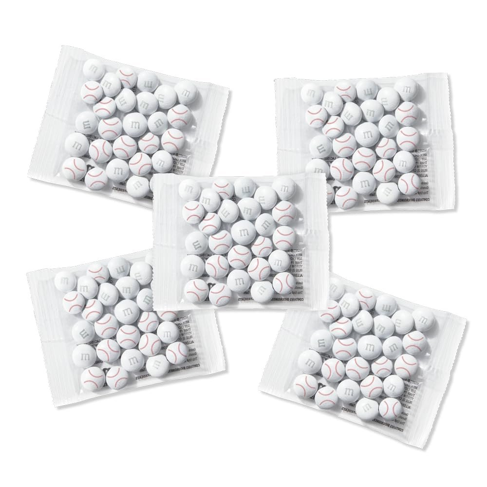 M&M'S Baseball Milk Chocolate Candy Party Favors, Set of 30