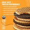 Honey Stinger Organic & Gluten Free Energy Waffle Variety Pack of 18, 12 Salted Caramel and 6 Cookies & Cream Waffles, Nutritious Stroopwafel Snack for Exercise, Endurance and Performance view 2