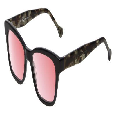 Calabria Calumet Pink Tint FL-41 Reading Glasses +3.50 Black Silver Women Blue Light Sensitivity Migraine FL41 Readers