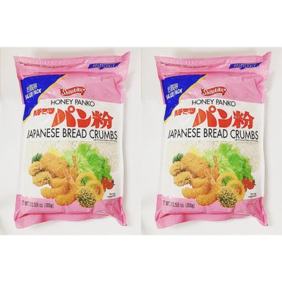 Honey Panko Japanese Bread Crumbs, 10.58 oz, Pack Of 2