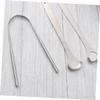 ARTSEWPLY 3pcs Stainless Steel Scrapers Oral for Adults Kids Bad Breath Fighter Easy to Clean view 2