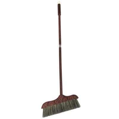 Healvian Wood Broom Heavy Duty Cleaning Tool Long Handle Indoor Outdoor Use Sweep Broom for Home Kitchen