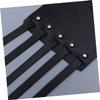 Leather Punk Wrist Band 5 Row Square Buckle Comfortable and Sturdy for Daily Wear view 2