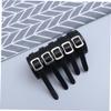 Leather Punk Wrist Band 5 Row Square Buckle Comfortable and Sturdy for Daily Wear view 3