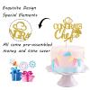 Congrats Chef Cake Topper - Congrats Grad - Class of 2025 - Culinary School Grad - Cooking School Graduation Party Cake Decorations Gold Glitter view 3