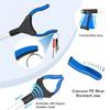43" Grabber Reacher Tool, Foldable Reacher Grabber Pickup Tool with 360 Rotating Jaw & Magnets, Extra Long Trash Picker Upper Grabber, Lightweight Grabbers for Seniors (Blue) view 3