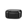 UYVEIS Denture Cup with Lid Denture Case for Full Dentures, Large Capacity Multifunctional Retainer Bath with Drain Basket Portable(Black) view 1