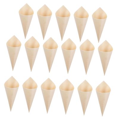 FONDOTIN 150pcs Multi-function Charcuterie Cones Compact Food Cones for Ice Desserts Convenient Cups for Outdoor Parties Events Material for Serving Fries Snacks