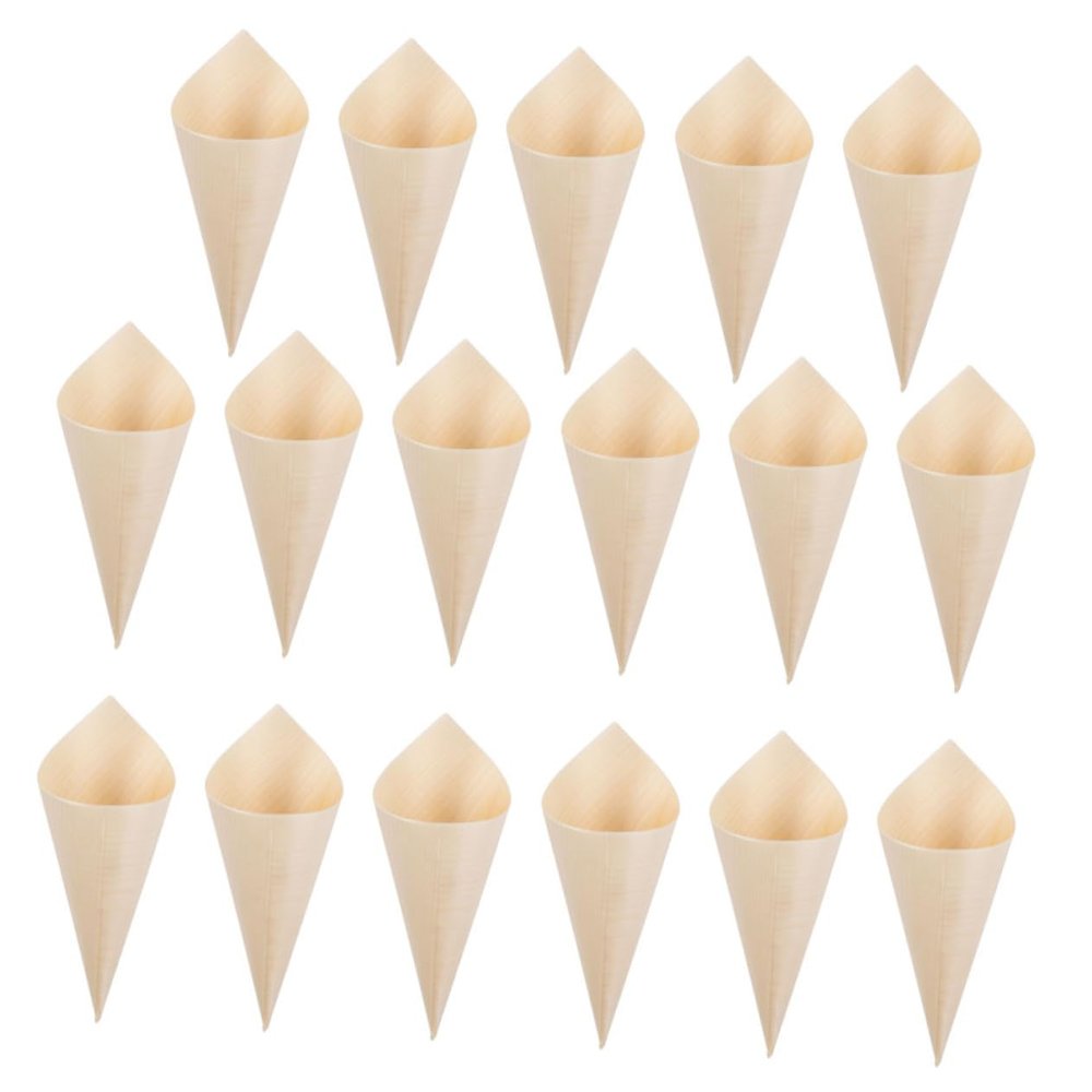 FONDOTIN 150pcs Multi-function Charcuterie Cones Compact Food Cones for Ice Desserts Convenient Cups for Outdoor Parties Events Material for Serving Fries Snacks