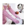 EOPZO Reusable Long Elbow Hand Gloves,Safety Kitchen for Dish-Washing, Cleaning, Gardening, Laundry multipupose usable gloves (PINK) view 2