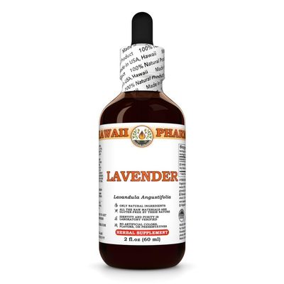 Lavender (Lavandula Angustifolia) Dry Herb Tincture, Made in Hawaii, Professional Grade, Small Batch Raw Materials, All Natural, Vegan, Pure Liquid Extract - 2 fl.oz