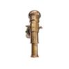 AS Brass Instrument Walking Stick Victorian Cane Handle with Victorian Telescope Compass On Top Spyglass Handle view 1