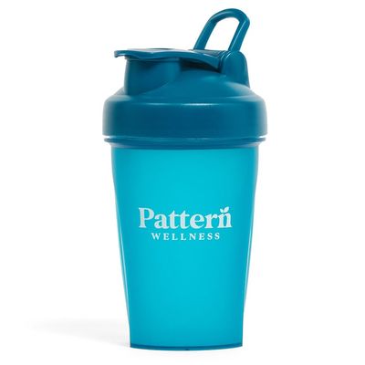 Pattern Wellness Shaker Bottle BPA-Free Plastic Bottle & Lid 12oz, Food-Grade Steel Shaker Ball For Smooth Mixing Protein Shakes & More, Leak-Proof Seal, Durable, & Dishwasher Safe, Extra-Wide Spout
