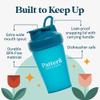 Pattern Wellness Shaker Bottle BPA-Free Plastic Bottle & Lid 12oz, Food-Grade Steel Shaker Ball For Smooth Mixing Protein Shakes & More, Leak-Proof Seal, Durable, & Dishwasher Safe, Extra-Wide Spout view 4