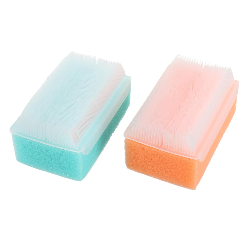 BCOATH 2pcs Soft Bath Brush for Newborns Gentle Shampoo Brush and Scalp Sponge for Bathing for and Bonding
