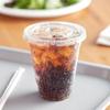 12OZ Disposable Pet Cold Clear Cups with Flat Lids Lids and Plastic Wrapped Straws Perfect for Smoothies, Iced Coffee, Juices, Cocktails and Soda (100) view 2