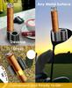 eddyrise Silicone Cigar Holder for Golf Cart Dual Slot Design with 4 Powerful Magnets, Universal Golf Cart Cigar Holder Magnetic, One-Hand Operation Attach to Metal or Lies Flat Black view 4
