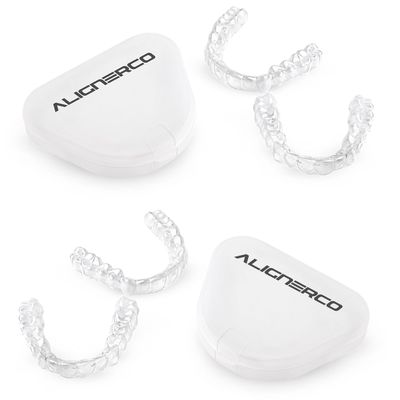 Custom Clear Retainer for Teeth 2 Sets of Dental Appliance for Adults & Kids, Slim Transparent Design, Comfortable Daily Use with Storage Case