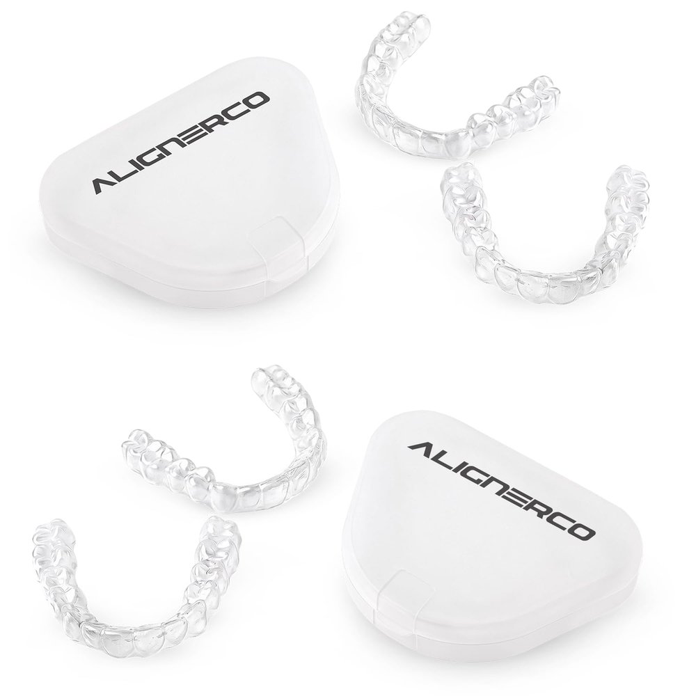 Custom Clear Retainer for Teeth 2 Sets of Dental Appliance for Adults & Kids, Slim Transparent Design, Comfortable Daily Use with Storage Case