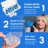 Custom Clear Retainer for Teeth 2 Sets of Dental Appliance for Adults & Kids, Slim Transparent Design, Comfortable Daily Use with Storage Case view 2