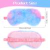 Oruola 2pcs Toddler Sleep Mask, Kids Sleep Masks Girls, Comfortable Plush Blindfold Satin Back Rainbow Faux Fur Sleeping Masks for Kids Women Men Travel Nap,Colorful view 3