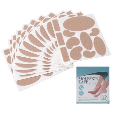 132 Pieces Heel Plasters, Foot Stickers, Shock Absorption, Relieve Stress, Foot Care Tape