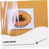 1roll Food Service Film Roll Disposable Food Cling Wrap Pe Material Slide Cutter for Freshness Protection Style view 4
