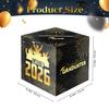 2026 Graduation Card Box Holder, Grad Congrat Decoration Box, Envelope Receiving Graduation Party Celebration Black view 3