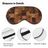 Wood Eye Mask Sleep Mask Eye Masks for Sleep Sleep Masks for Women Men Sleeping Mask Travel Eye Mask Sleep Mask Blackout Funny Sleep Mask Cute Sleep Mask view 3