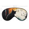 Cat Silhouette Eye Mask Sleep Mask Eye Masks for Sleep Sleep Masks for Women Men Sleeping Mask Travel Eye Mask Sleep Mask Blackout Funny Sleep Mask Cute Sleep Mask view 2