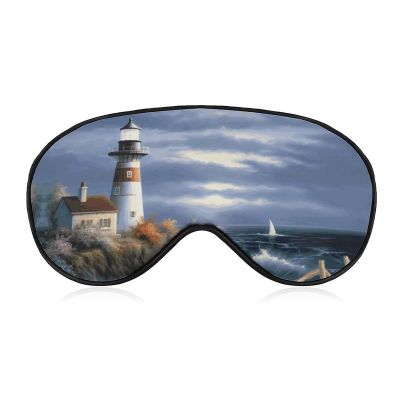 Lighthouse Diamond Painting Eye Mask Sleep Mask Eye Masks for Sleep Sleep Masks for Women Men Sleeping Mask Travel Eye Mask Sleep Mask Blackout Funny Sleep Mask Cute Sleep Mask