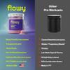 flowy Stim Free Pre Workout Non Stim Preworkout for Evening Training | 6000mg L-Citrulline + 1087mg Electrolytes | Caffeine Free Nitric Oxide Booster | Lemon Lime, 30 Servings view 3