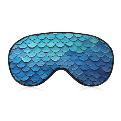 Blue Mermaid Fish Scale Eye Mask Sleep Mask Eye Masks for Sleep Sleep Masks for Women Men Sleeping Mask Travel Eye Mask Sleep Mask Blackout Funny Sleep Mask Cute Sleep Mask