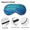 Blue Mermaid Fish Scale Eye Mask Sleep Mask Eye Masks for Sleep Sleep Masks for Women Men Sleeping Mask Travel Eye Mask Sleep Mask Blackout Funny Sleep Mask Cute Sleep Mask view 3