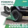 1.2" Rise Threshold Ramps for Doorways, 2000 Lbs Load Capacity, 34 inch Long Non-Slip Natural Rubber Power Wheelchair Ramp Stacking to Use for Doorways, Curb, Sweeper, Power Scooters, Bathroom-Grey view 3