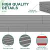 1.2" Rise Threshold Ramps for Doorways, 2000 Lbs Load Capacity, 34 inch Long Non-Slip Natural Rubber Power Wheelchair Ramp Stacking to Use for Doorways, Curb, Sweeper, Power Scooters, Bathroom-Grey view 4