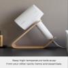 YAMAZAKI Home Rin Hair Dryer & Iron Holder, Hair Tool Organizer for Salon-Quality Blowout, Hairdryer-Flat Iron-Curling Iron Countertop Organizer - Wood view 4