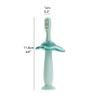 U5GAAALPPQ9 Childrens Toothbrush Silicone Toothbrush Kids Toothbrush Suction Cup Training Toothbrushes with Tongue Cheek Cleaner Ages 1-3 Years Palmolive Kids (Color : Green) (Blue) view 2