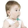 U5GAAALPPQ9 Childrens Toothbrush Silicone Toothbrush Kids Toothbrush Suction Cup Training Toothbrushes with Tongue Cheek Cleaner Ages 1-3 Years Palmolive Kids (Color : Green) (Blue) view 3