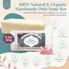 AURA NEST Natural Dish Soap Bar, Cleaning Dishes Solid Block for Kitchen - Organic Biodegradable Dishwashing, only 5 Ingredients, Gentle on Hands - Spring Scent (1 Pack, 6.3oz) view 2