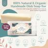 AURA NEST Natural Dish Soap Bar, Cleaning Dishes Solid Block for Kitchen - Organic Biodegradable Dishwashing, only 4 Ingredients, Gentle on Hands - Unscented (3 Pack, 19oz) view 2