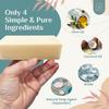 AURA NEST Natural Dish Soap Bar, Cleaning Dishes Solid Block for Kitchen - Organic Biodegradable Dishwashing, only 4 Ingredients, Gentle on Hands - Unscented (3 Pack, 19oz) view 3