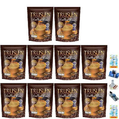 15 Sachets/Pack Truslenn Coffee Plus Intense Delicious Much Mellow Robusta Roasted Fruit Snack Set 10 C106 By Thaigiftshop [Get Free Tomato Facial Mask]