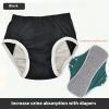 Reusable Adult Diapers for Elderly | Washable Incontinence Underwear | High-Absorbency Anti-Leak Protection for Seniors | Comfortable and Breathable Design for Urine Care (Orange,Medium) view 2