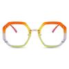 AOOLIA Large Round Reading Glasses for Women Men, Stylish Readers with Spring Hinge, Sturdy UV400 Anti-Blue Light Eyewear (Multicolor, 2, x) view 2